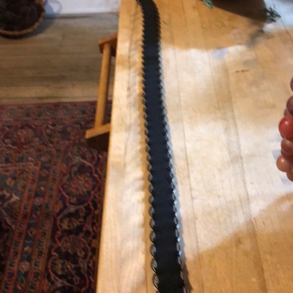 Vintage Silver Tone Round Disk Belt